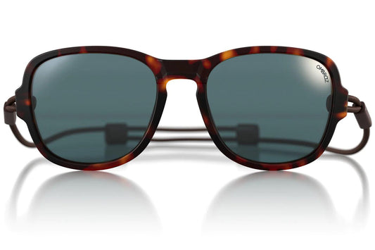 Ombraz sunglasses with gray lens and tortoise shell frames